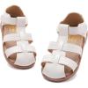 imageDADAWEN Toddler Little Kid Boys Girls Summer Lightweight Soft Rubber Sole ClosedToe NonSlip Outdoor Athletic SandalsWhite