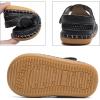 imageDADAWEN Boys Girls Leather Closed Toe Summer Athletic Sandals Baby Toddler Lightweight NonSlip Soft Sole Outdoor Walking ShoesBlack