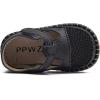 imageDADAWEN Boys Girls Leather Closed Toe Summer Athletic Sandals Baby Toddler Lightweight NonSlip Soft Sole Outdoor Walking ShoesBlack
