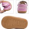 imageDADAWEN Boys Girls Leather Closed Toe Summer Athletic Sandals Baby Toddler Lightweight NonSlip Soft Sole Outdoor Walking ShoesPink