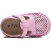 imageDADAWEN Boys Girls Leather Closed Toe Summer Athletic Sandals Baby Toddler Lightweight NonSlip Soft Sole Outdoor Walking ShoesPink
