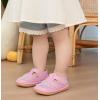 imageDADAWEN Boys Girls Leather Closed Toe Summer Athletic Sandals Baby Toddler Lightweight NonSlip Soft Sole Outdoor Walking ShoesPink