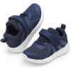 imageDADAWEN ToddlerLittle Kid Boys Girls Lightweight Breathable Sneakers Strap Athletic Tennis Shoes for Running WalkingNavy 088