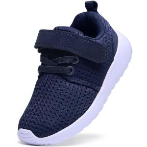 imageDADAWEN ToddlerLittle Kid Boys Girls Lightweight Breathable Sneakers Strap Athletic Tennis Shoes for Running WalkingNavy