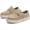 imageDADAWEN Boys Girls SlipOn Casual Boat Shoes School Dress Shoes Comfortable Lightweight Lace Up Loafers ToddlerLittle KidBig KidBrown