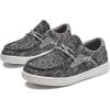 imageDADAWEN Boys Girls SlipOn Casual Boat Shoes School Dress Shoes Comfortable Lightweight Lace Up Loafers ToddlerLittle KidBig KidGrey