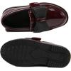 imageDADAWEN Girls Loafers Slip On Bowknot Oxford Shoes Flats Round Toe Wedding Church School Uniform Dress Shoes ToddlerLittle KidBig KidWine Red