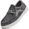 imageDADAWEN Boys Girls SlipOn Casual Boat Shoes School Dress Shoes Comfortable Lightweight Lace Up Loafers ToddlerLittle KidBig KidGrey