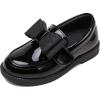 imageDADAWEN Girls Loafers Slip On Bowknot Oxford Shoes Flats Round Toe Wedding Church School Uniform Dress Shoes ToddlerLittle KidBig KidBlack