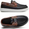 imageDADAWEN Boys Girls Dress Shoes Boat Shoe Slip on Loafers Casual School Shoes ToddlerLittle KidBig KidBlack
