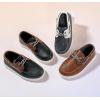 imageDADAWEN Boys Girls Dress Shoes Boat Shoe Slip on Loafers Casual School Shoes ToddlerLittle KidBig KidBlue