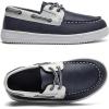 imageDADAWEN Boys Girls Dress Shoes Boat Shoe Slip on Loafers Casual School Shoes ToddlerLittle KidBig KidBlue