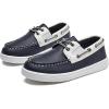 imageDADAWEN Boys Girls Dress Shoes Boat Shoe Slip on Loafers Casual School Shoes ToddlerLittle KidBig KidBlue