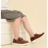 imageDADAWEN Boys Girls Dress Shoes Boat Shoe Slip on Loafers Casual School Shoes ToddlerLittle KidBig KidBrown