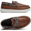 imageDADAWEN Boys Girls Dress Shoes Boat Shoe Slip on Loafers Casual School Shoes ToddlerLittle KidBig KidBrown