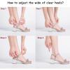imageDADAWEN Womens Double Bowknots Crystal Sandals Clear Slingback Heels Square Toe Low Block Chunky Heels Sandals Wedding Party Dress Pumps ShoesSilver