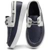 imageDADAWEN Boys Girls Dress Shoes Boat Shoe Slip on Loafers Casual School Shoes ToddlerLittle KidBig KidBlue
