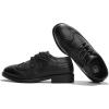 imageDADAWEN Boys Girls Classic LaceUp Dress Shoes Formal Oxford Shoes Wedding Church School Uniform Shoes ToddlerLittle KidBig KidBlack