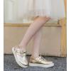 imageDADAWEN Girls Cute Mary Jane Flats School Uniform Shoes Comfort Sneakers ToddlerLittle KidBig KidGold