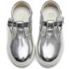 imageDADAWEN Girls Cute Mary Jane Flats School Uniform Shoes Comfort Sneakers ToddlerLittle KidBig KidSilver