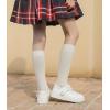 imageDADAWEN Girls Cute Mary Jane Flats School Uniform Shoes Comfort Sneakers ToddlerLittle KidBig KidWhite