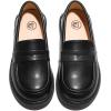 imageDADAWEN Girls Loafers Slip On Round Toe Oxford Shoes Flats Church School Uniform Dress Shoes for Girls ToddlerLittle KidBig KidBlack