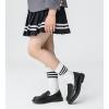 imageDADAWEN Girls Loafers Slip On Round Toe Oxford Shoes Flats Church School Uniform Dress Shoes for Girls ToddlerLittle KidBig KidBlack