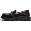 imageDADAWEN Girls Loafers Slip On Round Toe Oxford Shoes Flats Church School Uniform Dress Shoes for Girls ToddlerLittle KidBig KidPatent Black