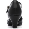 imageDADAWEN Womens Closed Toe TStrap Buckle Low Heel Party Bridal Wedding Dress Pump Shoes