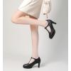 imageDADAWEN Womens Platform Mid Heel Mary Jane Closed Toe Dress Pumps TStrap Comfortable Round Toe Work Party Bridal Wedding Shoes