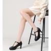 imageDADAWEN Womens Platform Mid Heel Mary Jane Closed Toe Dress Pumps TStrap Comfortable Round Toe Work Party Bridal Wedding Shoes
