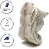 imageDADAWEN Boys Girls Sneakers Kids Lightweight Breathable Tennis Athletic Running Shoes for ToddlerLittle KidBig KidBeige