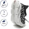imageDADAWEN Boys Girls Sneakers Kids Lightweight Breathable Tennis Athletic Running Shoes for ToddlerLittle KidBig KidBlack and White