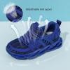 imageDADAWEN Boys Girls Sneakers Kids Lightweight Breathable Tennis Athletic Running Shoes for ToddlerLittle KidBig KidBlue 02