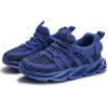 imageDADAWEN Boys Girls Sneakers Kids Lightweight Breathable Tennis Athletic Running Shoes for ToddlerLittle KidBig KidBlue 02