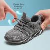imageDADAWEN Boys Girls Sneakers Kids Lightweight Breathable Tennis Athletic Running Shoes for ToddlerLittle KidBig KidGrey 02