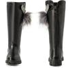 imageDADAWEN Girls Waterproof Pom Pom Back Zipper Knee High Winter Riding Boots ToddlerLittle KidBig Kid
