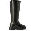imageDADAWEN Girls Waterproof Pom Pom Back Zipper Knee High Winter Riding Boots ToddlerLittle KidBig Kid