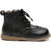 imageDADAWEN Toddler Baby Boys Girls Hiking Boots Waterproof Leather Non Slip Lace Up Outdoor Work Ankle Winter Snow BootsToddlerLittle KidBlack Mg
