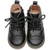 imageDADAWEN Toddler Baby Boys Girls Hiking Boots Waterproof Leather Non Slip Lace Up Outdoor Work Ankle Winter Snow BootsToddlerLittle KidBlack Mg