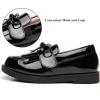 imageDADAWEN Girls Loafers Slip On Tassel Oxford Shoes Flats Round Toe School Uniform Dress Shoes ToddlerLittle KidBig KidBlack
