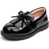 imageDADAWEN Girls Loafers Slip On Tassel Oxford Shoes Flats Round Toe School Uniform Dress Shoes ToddlerLittle KidBig KidBlack
