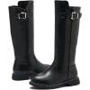 imageDADAWEN Girls Waterproof Leather Zipper Fur Lined Knee High Winter Riding Boots ToddlerLittle KidBig KidBlack 02