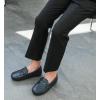 imageDADAWEN Boys Girls Soft Leather Loafer Casual SlipOn Moccasin Flats Dress Shoes Penny Boat Shoes School Wedding Church Loafers ToddlerLittle KidBig KidDark Blue