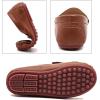 imageDADAWEN Boys Girls Soft Leather Loafer Casual SlipOn Moccasin Flats Dress Shoes Penny Boat Shoes School Wedding Church Loafers ToddlerLittle KidBig KidBrown