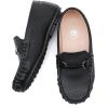 imageDADAWEN Boys Girls Soft Leather Loafer Casual SlipOn Moccasin Flats Dress Shoes Penny Boat Shoes School Wedding Church Loafers ToddlerLittle KidBig KidBlack