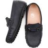 imageDADAWEN Boys Girls Soft Leather Loafer Casual SlipOn Moccasin Flats Dress Shoes Penny Boat Shoes School Wedding Church Loafers ToddlerLittle KidBig KidDark Blue