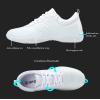 imageDADAWEN Girls White Cheer Shoes Youth Cheerleading Shoes Dance Athletic Training Tennis Lightweight Competition for Women Cheer SneakersA White
