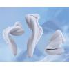 imageDADAWEN Girls White Cheer Shoes Youth Cheerleading Shoes Dance Athletic Training Tennis Lightweight Competition for Women Cheer SneakersB White
