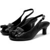 imageDADAWEN Womens Slingback Kitten Heels Tassels Peep Toe Pumps Wedding Party Dress ShoesBlack